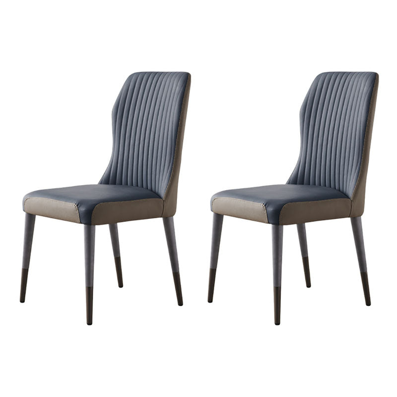 Glam Solid Wood Kitchen and Dining Room Chair Wingback Parsons Chair Blue 2 Piece Set Clearhalo 'Dining Chairs' 'Dining Tables & Seating' 'dining_chair' 'furn' 'furn_dining_chair' 'Furniture' 'furniture_dining_chair' 'Kitchen & Dining Furniture' 4831357