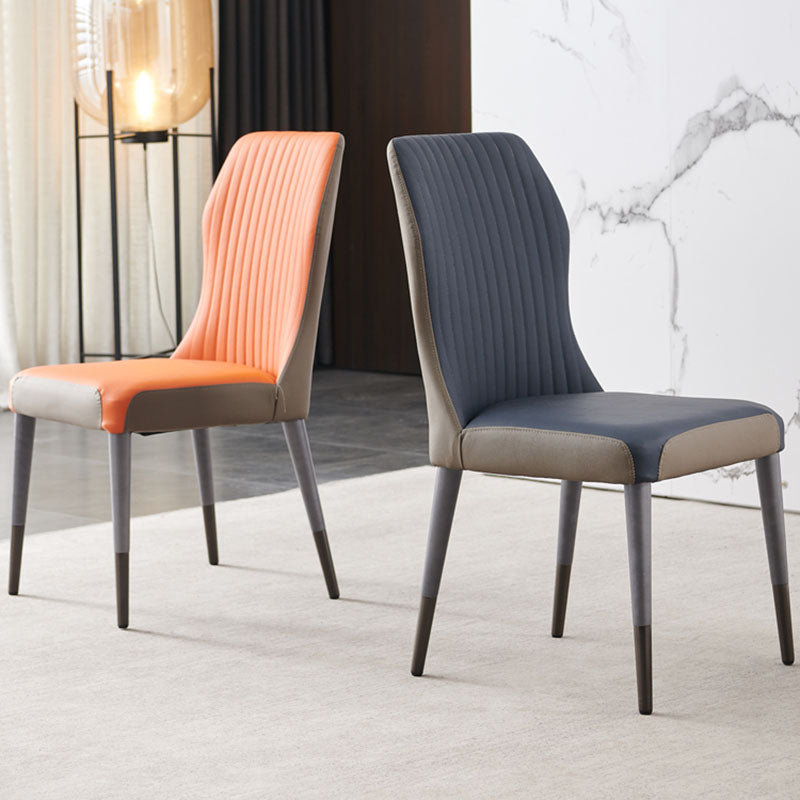 Glam Solid Wood Kitchen and Dining Room Chair Wingback Parsons Chair Clearhalo 'Dining Chairs' 'Dining Tables & Seating' 'dining_chair' 'furn' 'furn_dining_chair' 'Furniture' 'furniture_dining_chair' 'Kitchen & Dining Furniture' 4831359