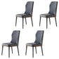 Glam Solid Wood Kitchen and Dining Room Chair Wingback Parsons Chair Blue 4 Piece Set Clearhalo 'Dining Chairs' 'Dining Tables & Seating' 'dining_chair' 'furn' 'furn_dining_chair' 'Furniture' 'furniture_dining_chair' 'Kitchen & Dining Furniture' 4831360