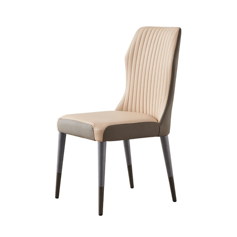 Glam Solid Wood Kitchen and Dining Room Chair Wingback Parsons Chair Clearhalo 'Dining Chairs' 'Dining Tables & Seating' 'dining_chair' 'furn' 'furn_dining_chair' 'Furniture' 'furniture_dining_chair' 'Kitchen & Dining Furniture' 4831364