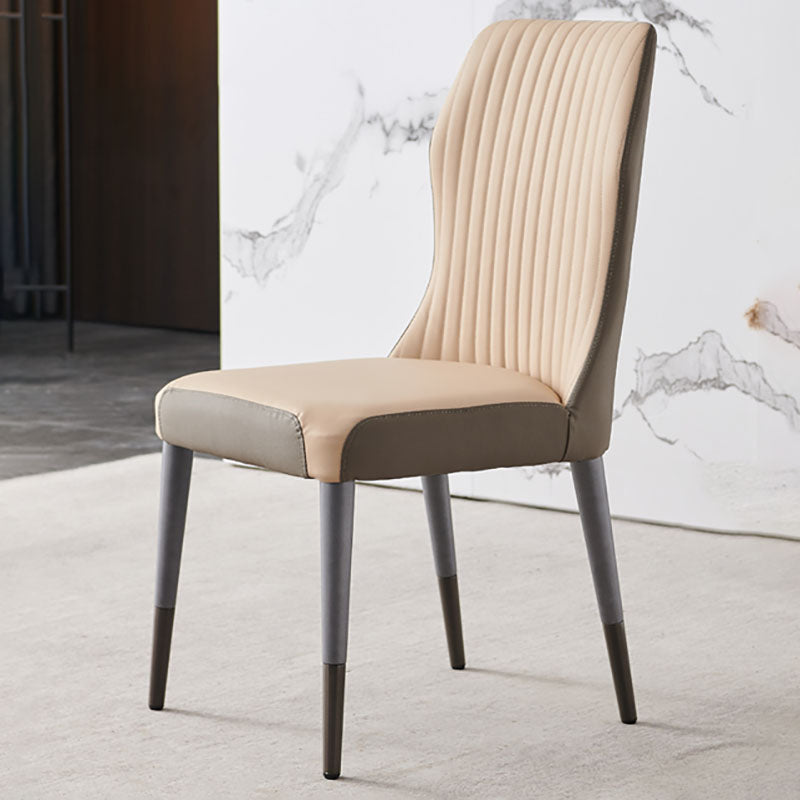 Glam Solid Wood Kitchen and Dining Room Chair Wingback Parsons Chair Clearhalo 'Dining Chairs' 'Dining Tables & Seating' 'dining_chair' 'furn' 'furn_dining_chair' 'Furniture' 'furniture_dining_chair' 'Kitchen & Dining Furniture' 4831380