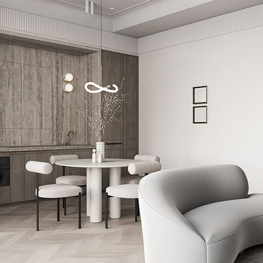 Glam Metal Kitchen and Dining Room Chair Open Back Dining Side Chair in Black Clearhalo 'Dining Chairs' 'Dining Tables & Seating' 'dining_chair' 'furn' 'furn_dining_chair' 'Furniture' 'furniture_dining_chair' 'Kitchen & Dining Furniture' 4831543