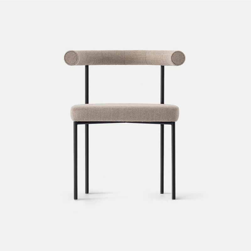 Glam Metal Dining Room Chair Open Back Dining Side Chair in Black Clearhalo 'Dining Chairs' 'Dining Tables & Seating' 'dining_chair' 'furn' 'furn_dining_chair' 'Furniture' 'furniture_dining_chair' 'Kitchen & Dining Furniture' 4831564