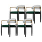 Glam Metal Home Side Chair Open Back Dining Side Chair in Black Green 4 Piece Set Clearhalo 'Dining Chairs' 'Dining Tables & Seating' 'dining_chair' 'furn' 'furn_dining_chair' 'Furniture' 'furniture_dining_chair' 'Kitchen & Dining Furniture' 4831575