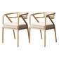 Modern Metal Arm Chair Open Back Dining Side Chair with Upholstered 21.6"x22.8"x29.5" Beige 2 Piece Set Brass Gold Clearhalo 'Dining Chairs' 'Dining Tables & Seating' 'dining_chair' 'furn' 'furn_dining_chair' 'Furniture' 'furniture_dining_chair' 'Kitchen & Dining Furniture' 4831640