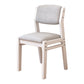 Modern Style Wood Chair Open Back Dining Side Chair with Upholstered for Dining Room White 1 Piece Clearhalo 'Dining Chairs' 'Dining Tables & Seating' 'dining_chair' 'furn' 'furn_dining_chair' 'Furniture' 'furniture_dining_chair' 'Kitchen & Dining Furniture' 4831727