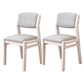 Modern Style Wood Chair Open Back Dining Side Chair with Upholstered for Dining Room White 2 Piece Set Clearhalo 'Dining Chairs' 'Dining Tables & Seating' 'dining_chair' 'furn' 'furn_dining_chair' 'Furniture' 'furniture_dining_chair' 'Kitchen & Dining Furniture' 4831729