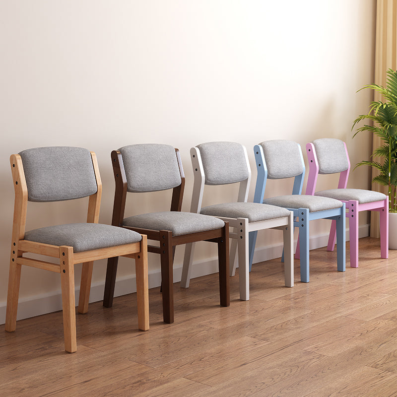 Modern Style Wood Chair Open Back Dining Side Chair with Upholstered for Dining Room Clearhalo 'Dining Chairs' 'Dining Tables & Seating' 'dining_chair' 'furn' 'furn_dining_chair' 'Furniture' 'furniture_dining_chair' 'Kitchen & Dining Furniture' 4831730