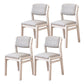 Modern Style Wood Chair Open Back Dining Side Chair with Upholstered for Dining Room White 4 Piece Set Clearhalo 'Dining Chairs' 'Dining Tables & Seating' 'dining_chair' 'furn' 'furn_dining_chair' 'Furniture' 'furniture_dining_chair' 'Kitchen & Dining Furniture' 4831732