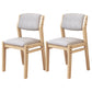 Modern Style Wood Chair Open Back Dining Side Chair with Upholstered for Dining Room Wood-Light Grey 2 Piece Set Clearhalo 'Dining Chairs' 'Dining Tables & Seating' 'dining_chair' 'furn' 'furn_dining_chair' 'Furniture' 'furniture_dining_chair' 'Kitchen & Dining Furniture' 4831736