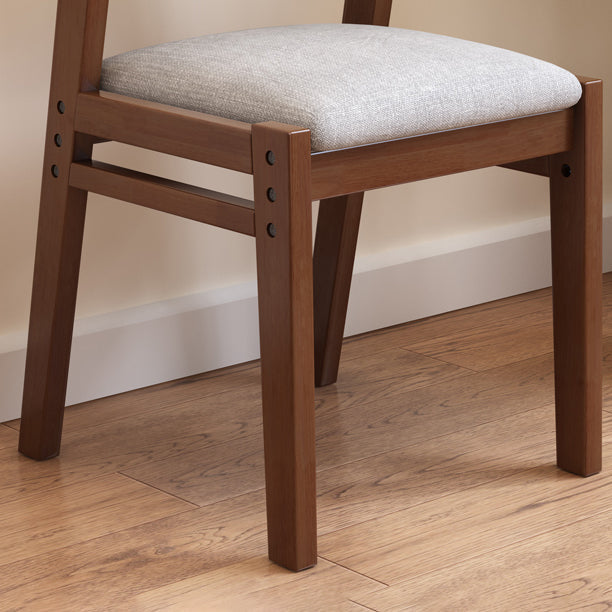 Modern Style Wood Chair Open Back Dining Side Chair with Upholstered for Dining Room Clearhalo 'Dining Chairs' 'Dining Tables & Seating' 'dining_chair' 'furn' 'furn_dining_chair' 'Furniture' 'furniture_dining_chair' 'Kitchen & Dining Furniture' 4831738