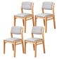 Modern Style Wood Chair Open Back Dining Side Chair with Upholstered for Dining Room Grey 4 Piece Set Clearhalo 'Dining Chairs' 'Dining Tables & Seating' 'dining_chair' 'furn' 'furn_dining_chair' 'Furniture' 'furniture_dining_chair' 'Kitchen & Dining Furniture' 4831743