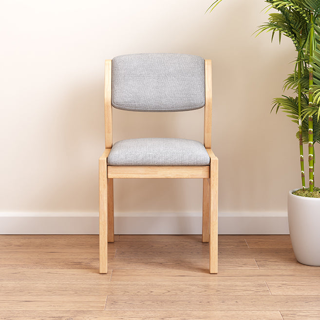 Modern Style Wood Chair Open Back Dining Side Chair with Upholstered for Dining Room Clearhalo 'Dining Chairs' 'Dining Tables & Seating' 'dining_chair' 'furn' 'furn_dining_chair' 'Furniture' 'furniture_dining_chair' 'Kitchen & Dining Furniture' 4831744