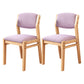Modern Style Wood Chair Open Back Dining Side Chair with Upholstered for Dining Room Pink 2 Piece Set Clearhalo 'Dining Chairs' 'Dining Tables & Seating' 'dining_chair' 'furn' 'furn_dining_chair' 'Furniture' 'furniture_dining_chair' 'Kitchen & Dining Furniture' 4831756