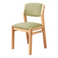 Modern Style Wood Chair Open Back Dining Side Chair with Upholstered for Dining Room Green 1 Piece Clearhalo 'Dining Chairs' 'Dining Tables & Seating' 'dining_chair' 'furn' 'furn_dining_chair' 'Furniture' 'furniture_dining_chair' 'Kitchen & Dining Furniture' 4831761