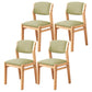 Modern Style Wood Chair Open Back Dining Side Chair with Upholstered for Dining Room Green 4 Piece Set Clearhalo 'Dining Chairs' 'Dining Tables & Seating' 'dining_chair' 'furn' 'furn_dining_chair' 'Furniture' 'furniture_dining_chair' 'Kitchen & Dining Furniture' 4831763