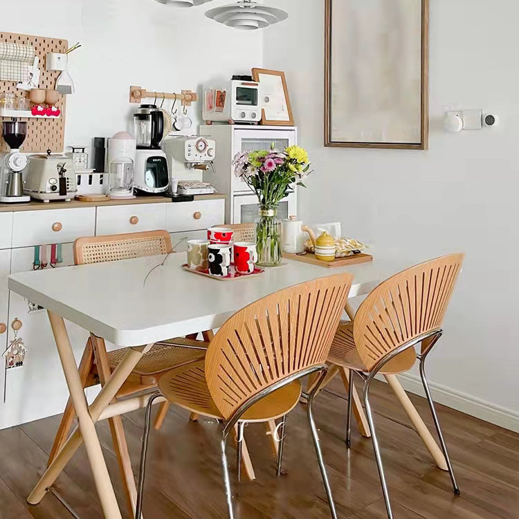 Contemporary Metal Kitchen and Dining Room Chair Open Back Dining Side Chair Clearhalo 'Dining Chairs' 'Dining Tables & Seating' 'dining_chair' 'furn' 'furn_dining_chair' 'Furniture' 'furniture_dining_chair' 'Kitchen & Dining Furniture' 4831767