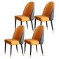 Modern Style Wood Chair Parsons Chair with Upholstered for Dining Room Orange 4 Piece Set Clearhalo 'Dining Chairs' 'Dining Tables & Seating' 'dining_chair' 'furn' 'furn_dining_chair' 'Furniture' 'furniture_dining_chair' 'Kitchen & Dining Furniture' 4831806