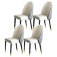 Modern Style Wood Chair Parsons Chair with Upholstered for Dining Room White-Gray 4 Piece Set Clearhalo 'Dining Chairs' 'Dining Tables & Seating' 'dining_chair' 'furn' 'furn_dining_chair' 'Furniture' 'furniture_dining_chair' 'Kitchen & Dining Furniture' 4831811