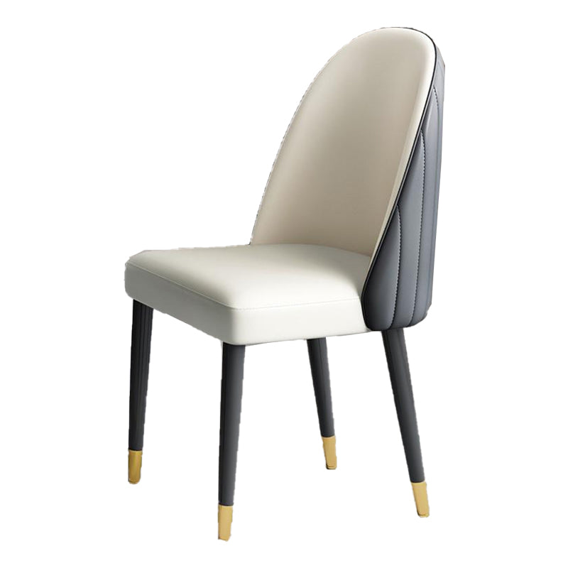 Modern Style Wood Chair Parsons Chair with Upholstered for Dining Room White 1 Piece Clearhalo 'Dining Chairs' 'Dining Tables & Seating' 'dining_chair' 'furn' 'furn_dining_chair' 'Furniture' 'furniture_dining_chair' 'Kitchen & Dining Furniture' 4831813