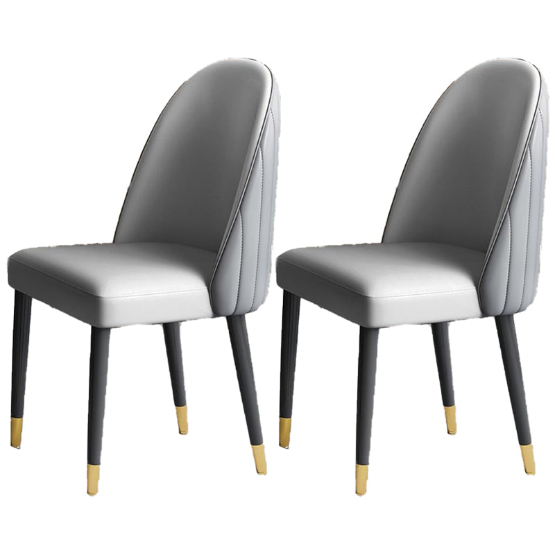 Modern Style Wood Chair Parsons Chair with Upholstered for Dining Room Grey 2 Piece Set Clearhalo 'Dining Chairs' 'Dining Tables & Seating' 'dining_chair' 'furn' 'furn_dining_chair' 'Furniture' 'furniture_dining_chair' 'Kitchen & Dining Furniture' 4831817