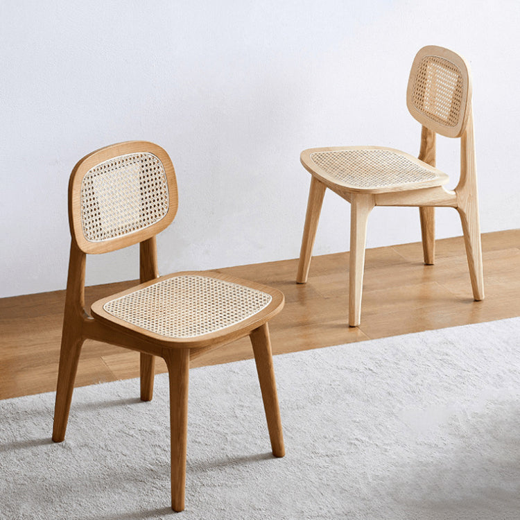 Modern Style Wood Chair Open Back Dining Side Chair for Dining Room 17"x15.7"x32" Clearhalo 'Dining Chairs' 'Dining Tables & Seating' 'dining_chair' 'furn' 'furn_dining_chair' 'Furniture' 'furniture_dining_chair' 'Kitchen & Dining Furniture' 4831826
