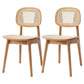 Modern Style Wood Chair Open Back Dining Side Chair for Dining Room 17"x15.7"x32" Natural 2 Piece Set Clearhalo 'Dining Chairs' 'Dining Tables & Seating' 'dining_chair' 'furn' 'furn_dining_chair' 'Furniture' 'furniture_dining_chair' 'Kitchen & Dining Furniture' 4831827