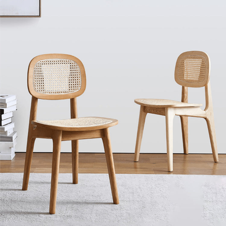 Modern Style Wood Chair Open Back Dining Side Chair for Dining Room 17"x15.7"x32" Clearhalo 'Dining Chairs' 'Dining Tables & Seating' 'dining_chair' 'furn' 'furn_dining_chair' 'Furniture' 'furniture_dining_chair' 'Kitchen & Dining Furniture' 4831828