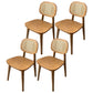 Modern Style Wood Chair Open Back Dining Side Chair for Dining Room 17"x15.7"x32" Wood 4 Piece Set Clearhalo 'Dining Chairs' 'Dining Tables & Seating' 'dining_chair' 'furn' 'furn_dining_chair' 'Furniture' 'furniture_dining_chair' 'Kitchen & Dining Furniture' 4831834