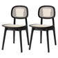 Modern Style Wood Chair Open Back Dining Side Chair for Dining Room 17"x15.7"x32" Black 2 Piece Set Clearhalo 'Dining Chairs' 'Dining Tables & Seating' 'dining_chair' 'furn' 'furn_dining_chair' 'Furniture' 'furniture_dining_chair' 'Kitchen & Dining Furniture' 4831844