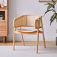 Contemporary Solid Wood Home Dining Arm Chair Open Back Dining Side Chair Wood Natural Clearhalo 'Dining Chairs' 'Dining Tables & Seating' 'dining_chair' 'furn' 'furn_dining_chair' 'Furniture' 'furniture_dining_chair' 'Kitchen & Dining Furniture' 4831853