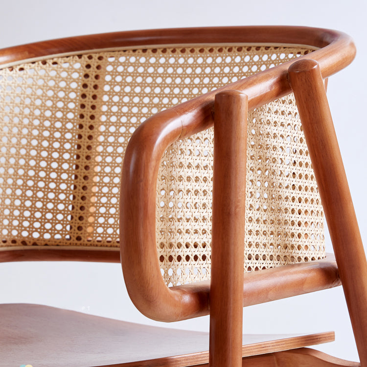 Contemporary Solid Wood Home Dining Arm Chair Open Back Dining Side Chair Clearhalo 'Dining Chairs' 'Dining Tables & Seating' 'dining_chair' 'furn' 'furn_dining_chair' 'Furniture' 'furniture_dining_chair' 'Kitchen & Dining Furniture' 4831862