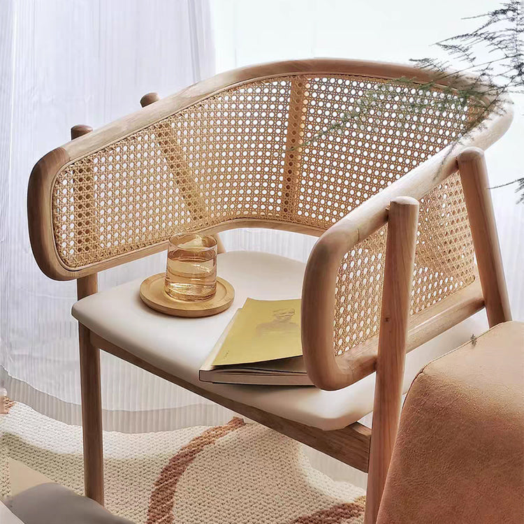 Contemporary Solid Wood Home Dining Arm Chair Open Back Dining Side Chair Clearhalo 'Dining Chairs' 'Dining Tables & Seating' 'dining_chair' 'furn' 'furn_dining_chair' 'Furniture' 'furniture_dining_chair' 'Kitchen & Dining Furniture' 4831867