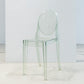 Modern Stackable Plastic Chair King Louis Back Side Chair for Dining Room Green 1 Piece Clearhalo 'Dining Chairs' 'Dining Tables & Seating' 'dining_chair' 'Furniture' 'furniture_dining_chair' 'Kitchen & Dining Furniture' 4831913