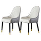 Glam Style Wood Chair Faux Leather Parsons Side Chair for Dining Room 20.8"x21.6"x35.4" White 2 Piece Set Clearhalo 'Dining Chairs' 'Dining Tables & Seating' 'dining_chair' 'furn' 'furn_dining_chair' 'Furniture' 'furniture_dining_chair' 'Kitchen & Dining Furniture' 4832012