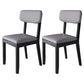 Glam Wood Chair Open Back Dining Side Chair for Dining Room with Upholstered Black-Gray 2 Piece Set Clearhalo 'Dining Chairs' 'Dining Tables & Seating' 'dining_chair' 'furn' 'furn_dining_chair' 'Furniture' 'furniture_dining_chair' 'Kitchen & Dining Furniture' 4832062