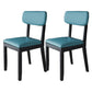 Glam Wood Chair Open Back Dining Side Chair for Dining Room with Upholstered Blue 2 Piece Set Clearhalo 'Dining Chairs' 'Dining Tables & Seating' 'dining_chair' 'furn' 'furn_dining_chair' 'Furniture' 'furniture_dining_chair' 'Kitchen & Dining Furniture' 4832080