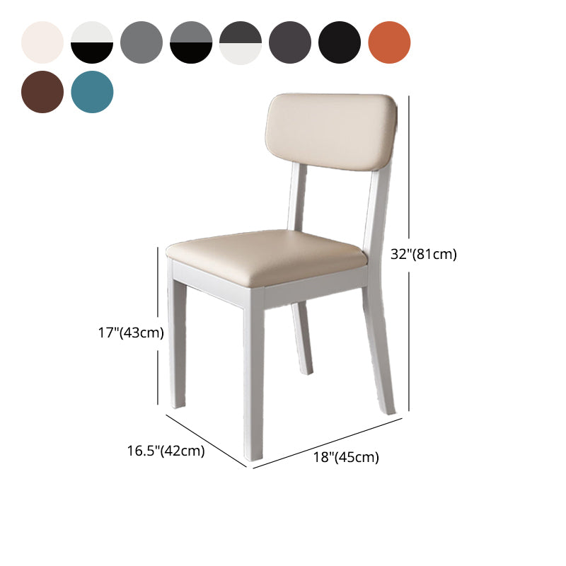 Glam Wood Chair Open Back Dining Side Chair for Dining Room with Upholstered Clearhalo 'Dining Chairs' 'Dining Tables & Seating' 'dining_chair' 'furn' 'furn_dining_chair' 'Furniture' 'furniture_dining_chair' 'Kitchen & Dining Furniture' 4832082