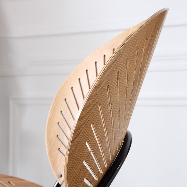 Metal Kitchen and Dining Room Chair Open Back Dining Side Black and Silver Chair Clearhalo 'Dining Chairs' 'Dining Tables & Seating' 'dining_chair' 'furn' 'furn_dining_chair' 'Furniture' 'furniture_dining_chair' 'Kitchen & Dining Furniture' 4832095