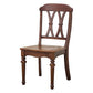 Glam Wood Dining Chair Cross Back Folding Chair for Dining Room in Brown Walnut 1 Piece Clearhalo 'Dining Chairs' 'Dining Tables & Seating' 'dining_chair' 'furn' 'furn_dining_chair' 'Furniture' 'furniture_dining_chair' 'Kitchen & Dining Furniture' 4832130