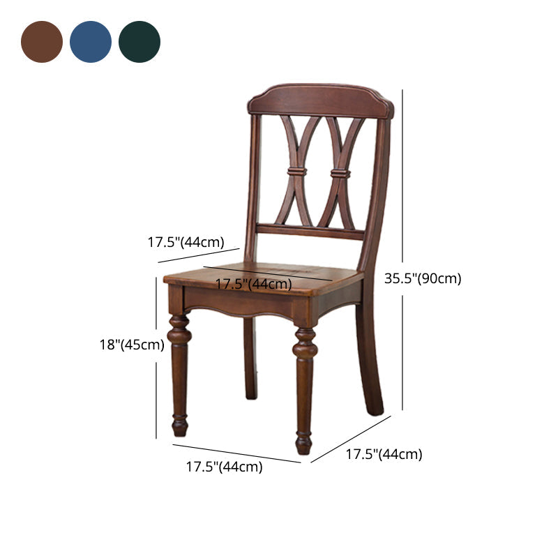 Glam Wood Dining Chair Cross Back Folding Chair for Dining Room in Brown Clearhalo 'Dining Chairs' 'Dining Tables & Seating' 'dining_chair' 'furn' 'furn_dining_chair' 'Furniture' 'furniture_dining_chair' 'Kitchen & Dining Furniture' 4832140