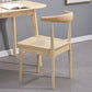 Glam Wood Chair Open Back Dining Side Chair for Dining Room 16.5"x16.9"x30" Clearhalo 'Dining Chairs' 'Dining Tables & Seating' 'dining_chair' 'furn' 'furn_dining_chair' 'Furniture' 'furniture_dining_chair' 'Kitchen & Dining Furniture' 4832148