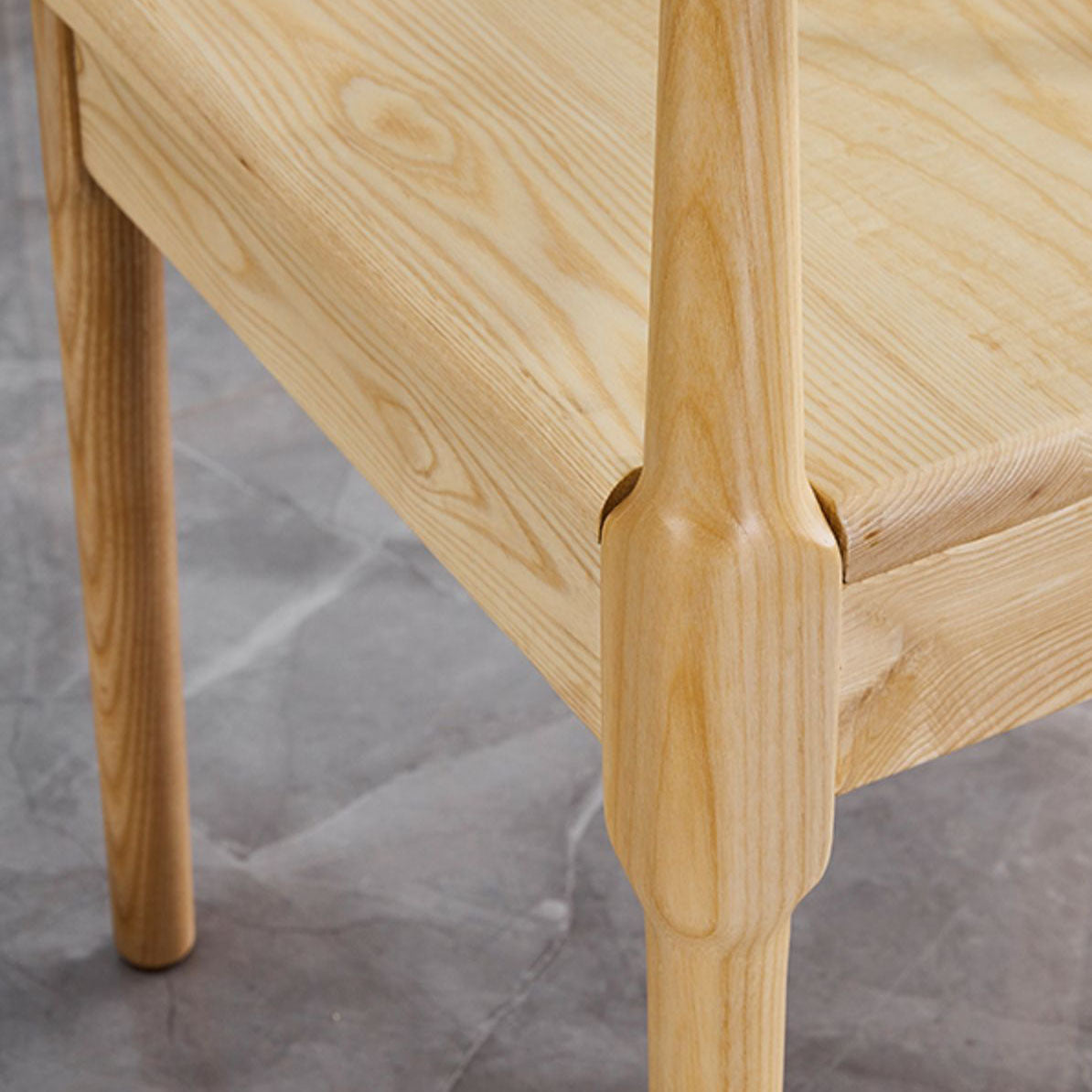 Glam Wood Chair Open Back Dining Side Chair for Dining Room 16.5"x16.9"x30" Clearhalo 'Dining Chairs' 'Dining Tables & Seating' 'dining_chair' 'furn' 'furn_dining_chair' 'Furniture' 'furniture_dining_chair' 'Kitchen & Dining Furniture' 4832154