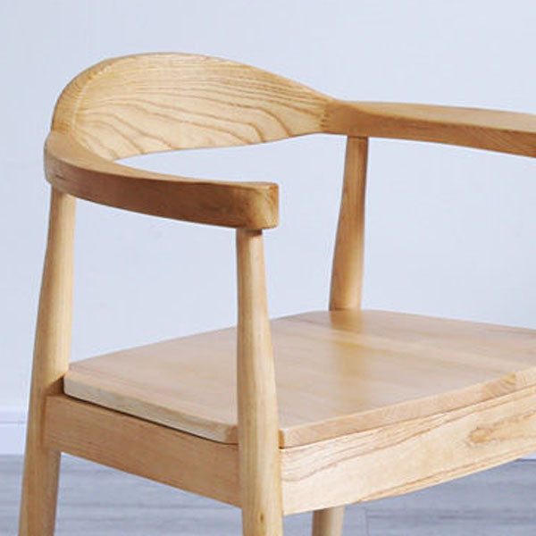 Modern Wood Arm Chair Open Back Dining Side Chair for Dining Room 22.8"x19.6"x30" Clearhalo 'Dining Chairs' 'Dining Tables & Seating' 'dining_chair' 'furn' 'furn_dining_chair' 'Furniture' 'furniture_dining_chair' 'Kitchen & Dining Furniture' 4832186