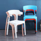 Contemporary Plastic Kitchen and Dining Room Chair Open Back Dining Side Chair Clearhalo 'Dining Chairs' 'Dining Tables & Seating' 'dining_chair' 'furn' 'furn_dining_chair' 'Furniture' 'furniture_dining_chair' 'Kitchen & Dining Furniture' 4832202