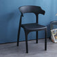 Contemporary Plastic Kitchen and Dining Room Chair Open Back Dining Side Chair Black 1 Piece Clearhalo 'Dining Chairs' 'Dining Tables & Seating' 'dining_chair' 'furn' 'furn_dining_chair' 'Furniture' 'furniture_dining_chair' 'Kitchen & Dining Furniture' 4832205