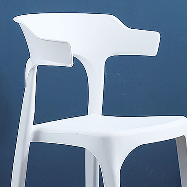 Contemporary Plastic Kitchen and Dining Room Chair Open Back Dining Side Chair Clearhalo 'Dining Chairs' 'Dining Tables & Seating' 'dining_chair' 'furn' 'furn_dining_chair' 'Furniture' 'furniture_dining_chair' 'Kitchen & Dining Furniture' 4832215