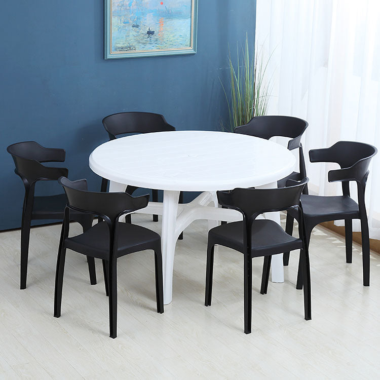 Contemporary Plastic Kitchen and Dining Room Chair Open Back Dining Side Chair Clearhalo 'Dining Chairs' 'Dining Tables & Seating' 'dining_chair' 'furn' 'furn_dining_chair' 'Furniture' 'furniture_dining_chair' 'Kitchen & Dining Furniture' 4832220