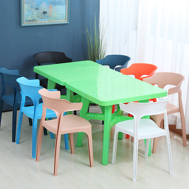 Contemporary Plastic Kitchen and Dining Room Chair Open Back Dining Side Chair Clearhalo 'Dining Chairs' 'Dining Tables & Seating' 'dining_chair' 'furn' 'furn_dining_chair' 'Furniture' 'furniture_dining_chair' 'Kitchen & Dining Furniture' 4832222