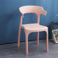 Contemporary Plastic Kitchen and Dining Room Chair Open Back Dining Side Chair Pink 1 Piece Clearhalo 'Dining Chairs' 'Dining Tables & Seating' 'dining_chair' 'furn' 'furn_dining_chair' 'Furniture' 'furniture_dining_chair' 'Kitchen & Dining Furniture' 4832223